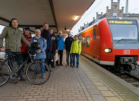 Abfahrt in Minden